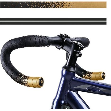 Nastro manubrio per biciclette. Comodo e antiscivolo. Nastro manubrio altamente elastico che si avvolge attorno al manubrio. Traspirante. (1/5)