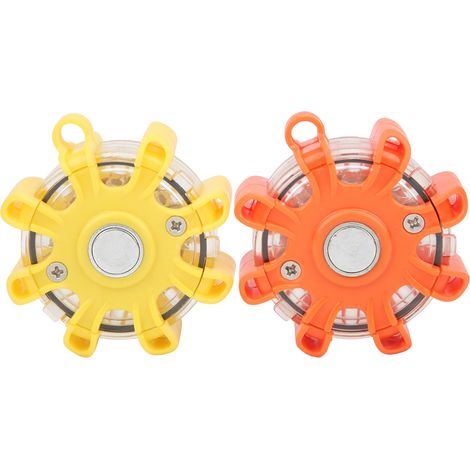 Lampe stroboscopique d'avertissement nocturne d'urgence à 8 LED, étanche et témoin lumineux (1/5)