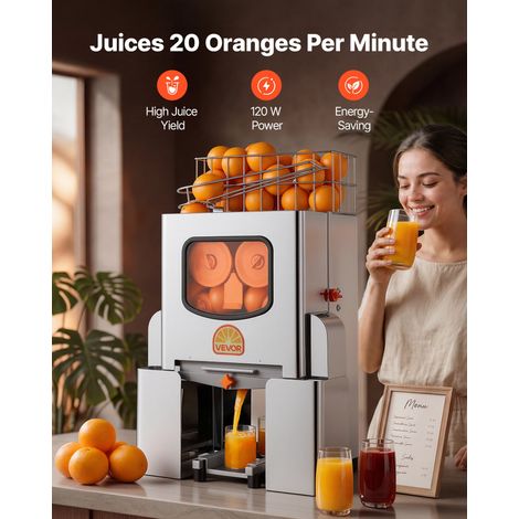 Presse Agrumes Commercial Extracteur de Jus Électrique 20 Oranges/min, Pour Bar à Jus Restaurant Supermarché Bureau, Presse Orange… (1/5)