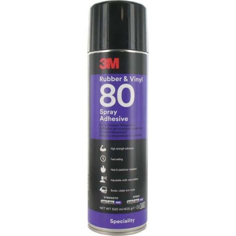 Adhesivo Spray Caucho y Vinilo 80 500 ml 3M