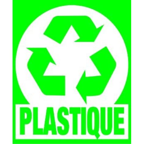 PROVOST - Signalisation adhésive de tri du plastique - Plaque PVC Provost