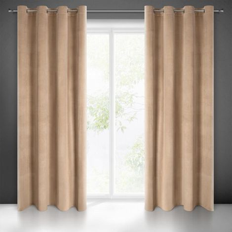 PRÊT RIDEAU MELANIE 140X250 CM BEIGE FONCÉ (1/5)