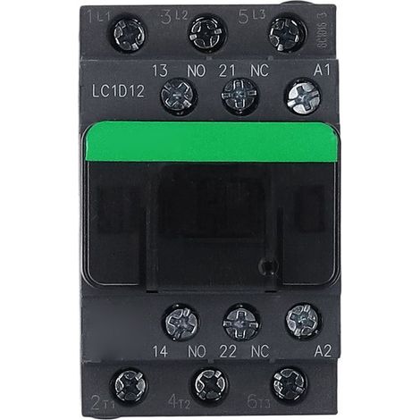 Contacteur AC, Bobine à Noyau de Cuivre, Tension Nominale 380V, Contacteur électronique, Coque Ignifuge pour équipement électrique (Tension de bobine AC380V) (1/5)