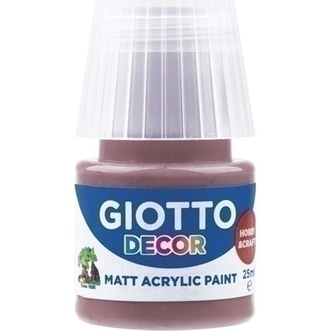PINTURA ACRIL.GIOTTO 25 ml MARRON TIERRA - Pack de 6 unidades