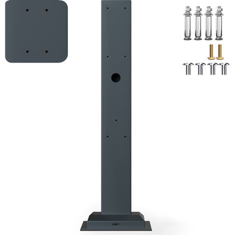 Jatrhg – Support de montage pour borne de recharge voiture électrique – Pied Eiffel 130 cm – Tôle galvanisée – Installation rapide incluse