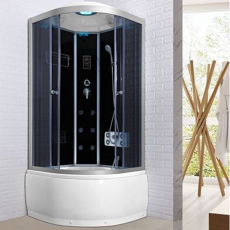 Bagno Italia box Idromassaggio 90x90 cabina doccia multifunzione bluetooth 6 idrogetti cromoterapia ozonoterapia (1/5)