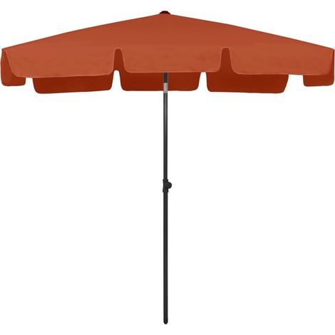 Maison Exclusive - Strandschirm Terrakottarot 200x125 cm
