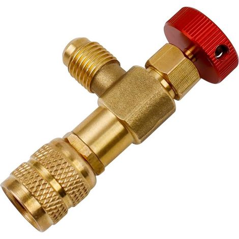 Vanne de sécurité pour climatisation 1/4" 5/16", régulateur de débit en laiton, adaptateur de connexion pour fluide (1/5)