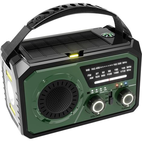 Radio FM avec manivelle, Chargeur de téléphone Portable sans Fil (1/5)