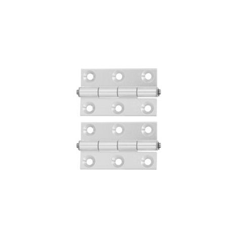 charnières plates pliantes en profilé d'aluminium avec douille en résine, axes carrés, quincaillerie pour porte (1/5)