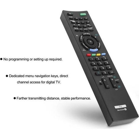Télécommande, Télécommande de remplacement pour téléviseur Smart TV pour Sony RM-ED044-CHE (1/4)