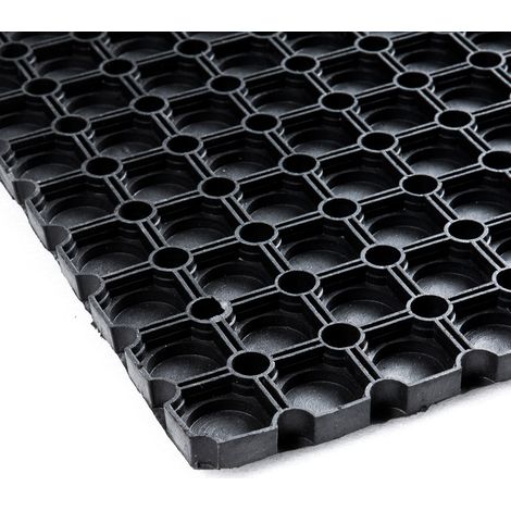 Vivol – Caillebotis caoutchouc 100 x 150 cm – Antidérapant et insonorisant – Pour espaces humides et tapis d'atelier – Écologique et durable