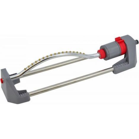 Arroseur Oscillant - Bras En Aluminium - 17 Buses En Laiton - Surface D'arrosage Jusqu'à 220 M² - Raccord 1/2 Pouces - 46 X 12 Cm (1/4)