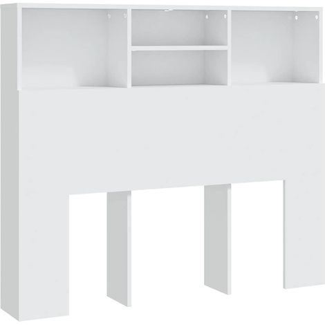 Maison Exclusive - Mueble cabecero blanco 120x19x103,5 cm