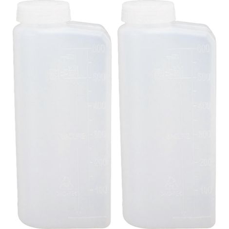 Lot de 2 flacons de 600 ml pour mélange d'huile et d'essence 2 temps, type flacon professionnel pour tronçonneuse et machine à repasser SZRH AF- (1/4)