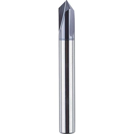 6mm 90 Degree 3 Flute Tarpaulin End Mill with Coated V-Burner Solid Tungsten Carbide Professional CNC Chamfering and Finishing Cutter (1/5)