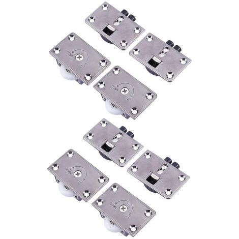 Neuf Type Roulements à Bille Coulissant Pièces Armoire de Roulette Placard la Porte Poulie Coulissante Diamètre 24mm Roues Roulettes 4 Paires (1/5)