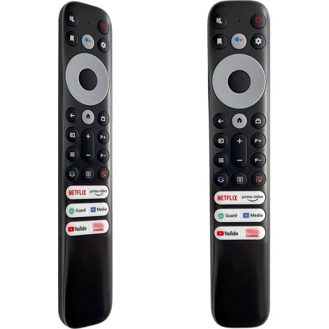 (2pcs)Remplacement Telecommande TCL RC902V pour TCL Smart TV 4K UHD QLED TV (Pas de Fonction vocale,Aucun Réglage Requis) (1/5)