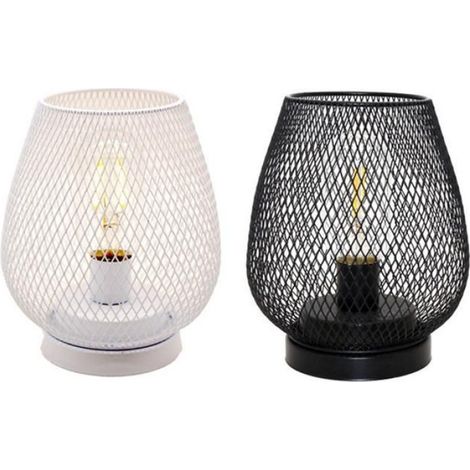 Lanterne LED à Cage en MéTal AlimentéE par Batterie avec LED, IdéAle pour les Mariages, les FêTes, les éVéNements sur le Patio, la (1/4)