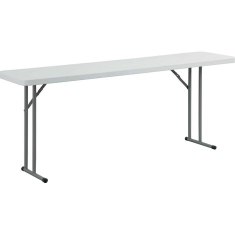 Table de jardin rectangulaire pliable 45x180cm – Acier peint et polyéthylène – Résistante aux intempéries – Idéale pour événements extérieurs - CM 45 X