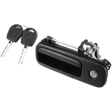 Serrure de poignée de hayon 1 pièce + 2x clés pour Volkswagen Golf 4 Polo 6N, poignée de porte arrière de voiture poignée de hayon 1J6827565B (1/5)