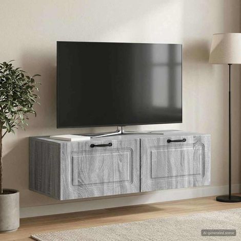 Wandmontierter TV-Schrank Graues Sonoma 98 x 41 x 30 cm (1/5)