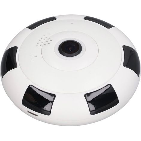 Sicherheitskamera mit Panorama-Nachtsicht, 3D-Echtzeit-Wiedergabe, kabellos, IP-Kamera für Zuhause, EU-Stecker, 100–240 V, Weiß (1/5)