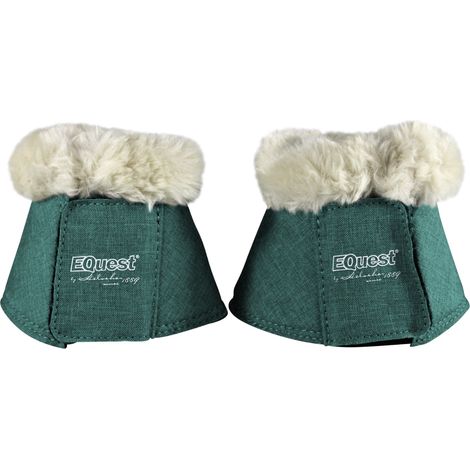 EQuest Hufglocke Melange speziell für Shettys, 2er Set - Bottle Green (1/3)