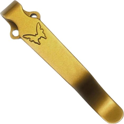 Attache multifonctionnelle pour poche de transport, pince arrière en acier inoxydable, clip papillon, convient pour outils et accessoires, couleur or (1/5)