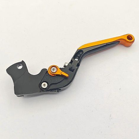 Accessoires pour motos KTM RC125/200/390 Duke 250 : poignée de klaxon d'embrayage modifiée, biellette de direction (noir et orange) (1/5)