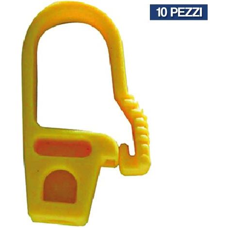 GANCIO PER CORDA ELASTICA GANCIO IN PLASTICA CONFEZIONE 10 PEZZI (38694/10)