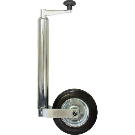 Hpauto Rueda de apoyo negra 200 x 50 mm para remolque