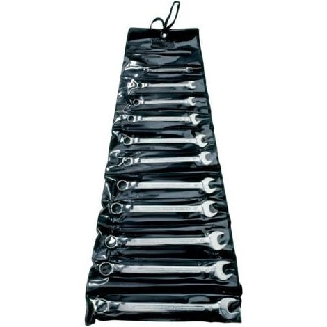BAHCO - Jeu de clés mixtes contre-coudées, dimensions en pouces - 11 pcs/pochette