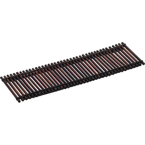 Plateau à thé en bambou tressé violet, sous-verre isolant, support à thé rectangulaire 4014, accessoires pour service à thé Kung Fu, tige de bambou, support d'infusion (1/5)