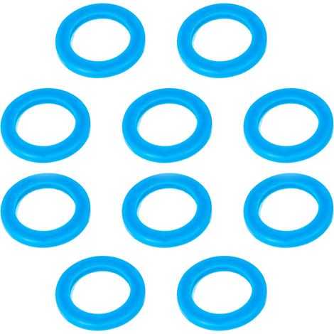 tecuro EPDM-Softprene-Dichtungen 1/2 Zoll (Ø 18,5 x 11 x 2,5 mm) für Verschraubungen (10 Stück)
