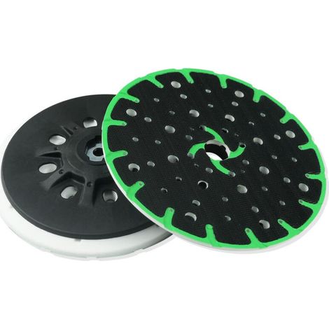 SABIR Plateau de ponçage 150 mm avec aspiration des poussières - Filetage de raccordement M8 - Plateau de ponçage de rechange Festool, compatible avec ponceuse excentrique 150 mm (1/5)