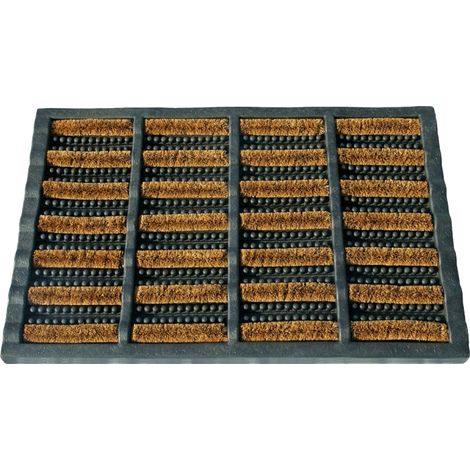 Tapis Bi-matière 20mm Coco 100% Naturel 40x60cm - Intex-dehee