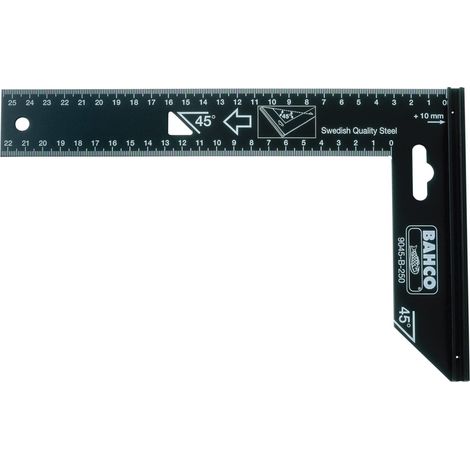 Bahco 9045-B-400 Precision Steel Square, 400 mm
