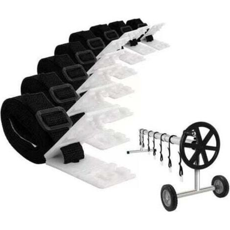 [NON UTILIZZATO] Copertura per piscina auto Corda di collegamento rullo set di corde di trazione cinghia di collegamento a rullo Kit copertura solare Corda di collegamento