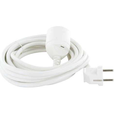 Rallonge + USB-C 5m - Blanc - Chacon