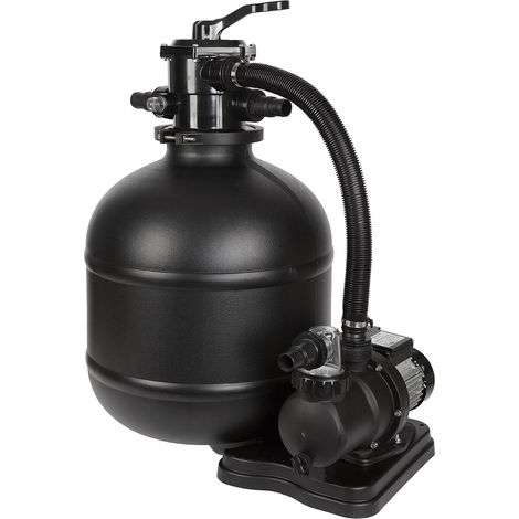 Filtre à sable 6 m³/h – Cuve 20kg – Puissance 250W – Pour piscines jusqu'à 30m³ – Diamètre raccord 38mm – Water Clip (1/6)