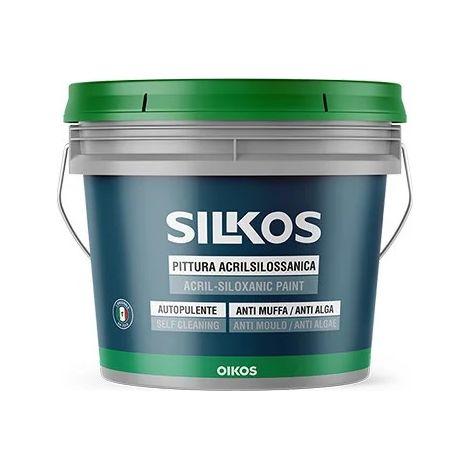 Pittura acrilsilossanica Oikos Silkos Torino lt. 14 CC Soft