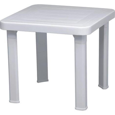 Mesa auxiliar exterior 47x47 blanco ANDORRA garbar (1/5)