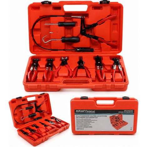 Alicates para bridas de cables de 9 piezas Kraft&Dele