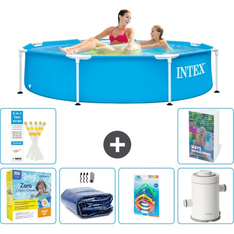 Frame Pool Rund - 244x51 cm - 7-teilig S7