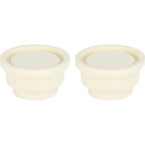 Paraurti in gomma bianca per scalette da piscina, per proteggere il rivestimento della piscina. (1/5)