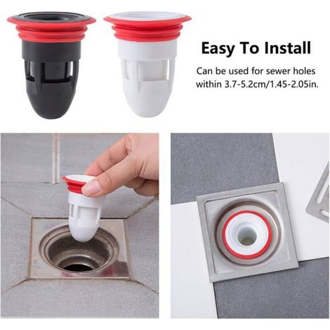 Clapet Anti-Refoulement - Valve De Vidange Unidirectionnelle Pour Salle De Bain Et Cuisine - Blanc - 1 Pièce (1/5)
