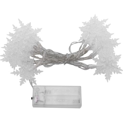 Guirlande lumineuse Fleurs de Neige, Décoration pour sapin, Fête, Mariage, Jardin, Blanc froid (1/5)