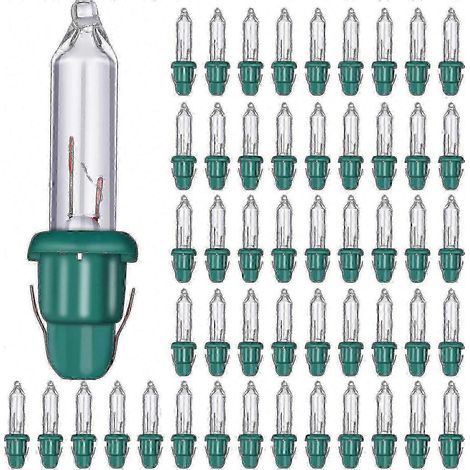 Mini ampoules en verre compatibles avec les décorations de Noël, 2,5 V 0,17 A 0,425 W, éclairage festif avec culot SI WHBYV (1/4)