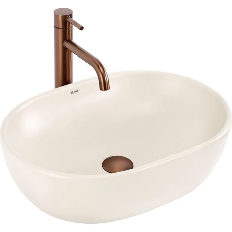 Rea Countertop Washbasin  Focus Creme (1/5)